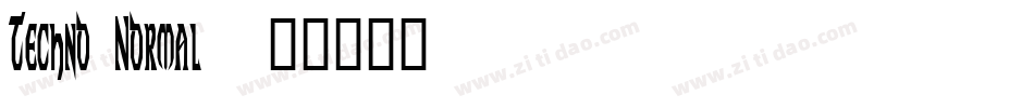 Techno Normal字体转换